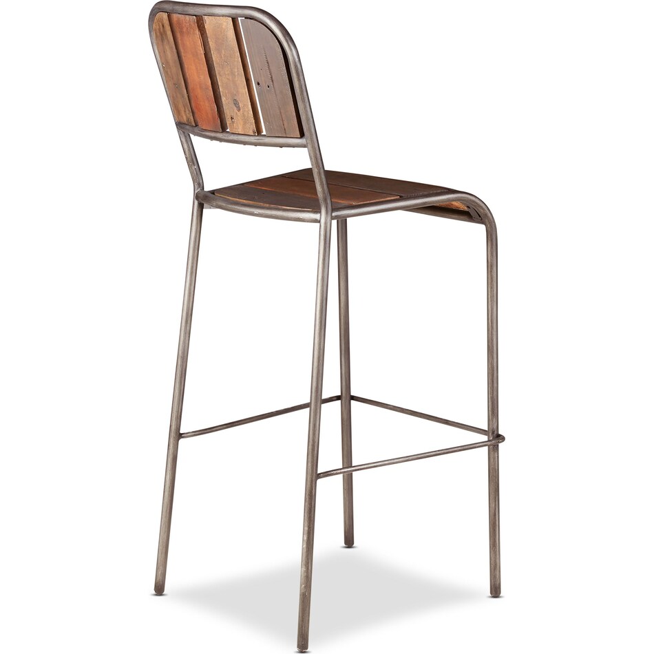 atwood dark brown bar stool   