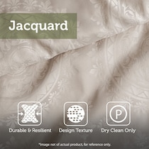 aubrey light brown king bedding set   