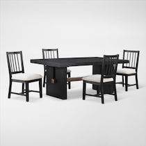 auburn dining black  pc dining room   