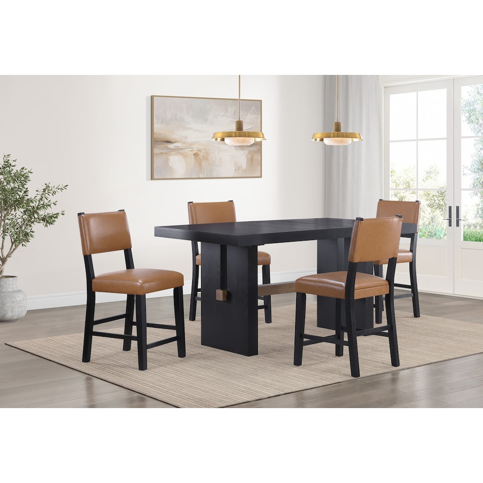 auburn dining black counter height stool   