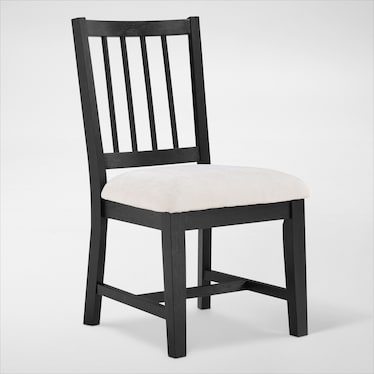 Auburn Spindle-Back Dining Chair - Black