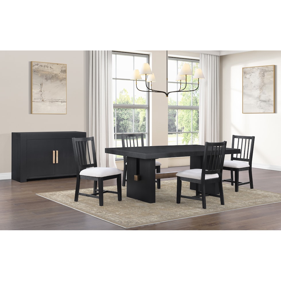 auburn dining black dining chair   