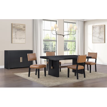 Auburn Dining Table - Black