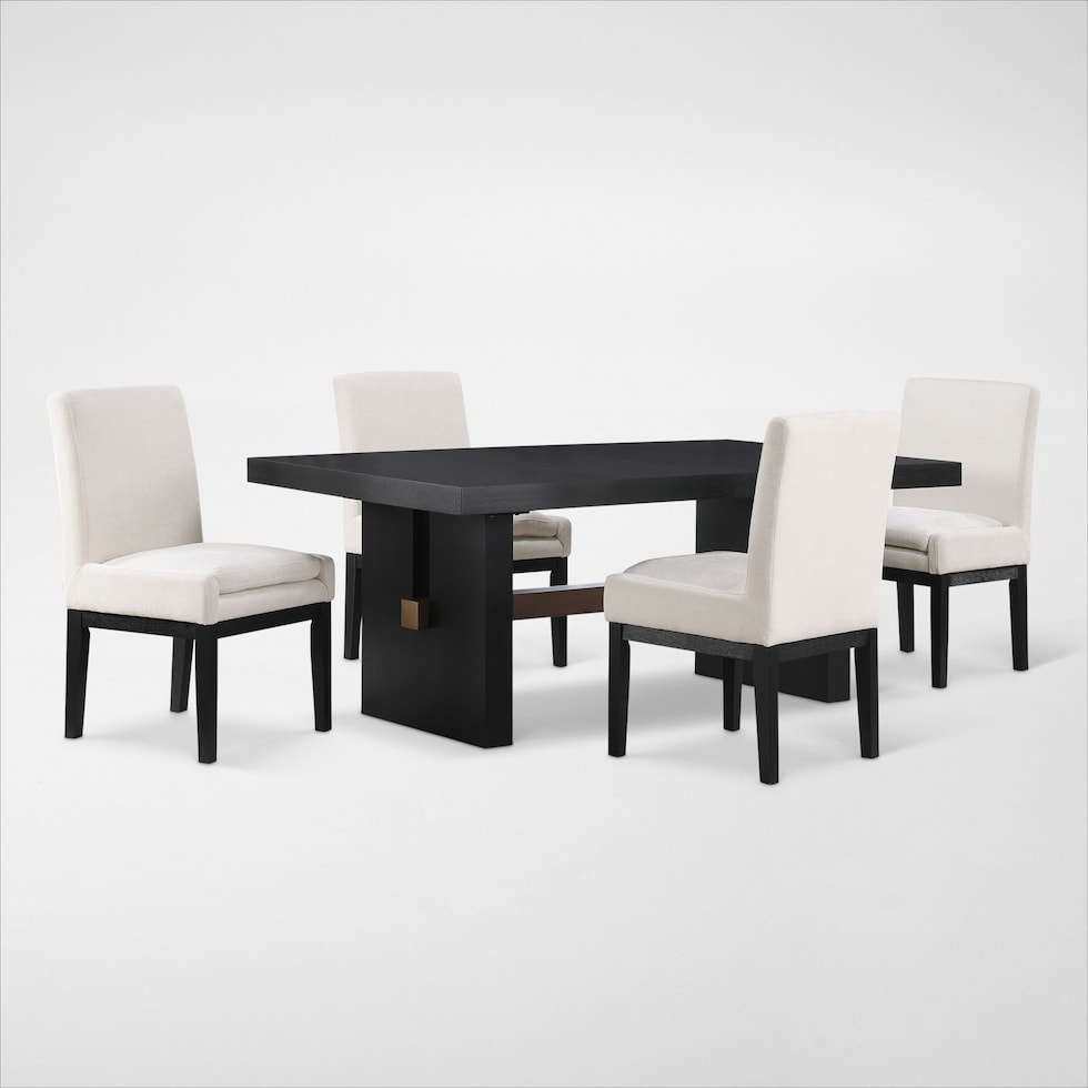 auburn dining black host chair   