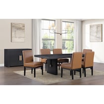 auburn dining black host chair   