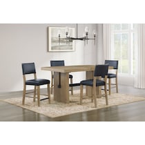 auburn dining black natural legs counter height stool   