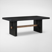 auburn dining light brown black legs  pc dining room   