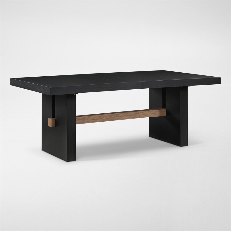 auburn dining light brown black legs  pc dining room   