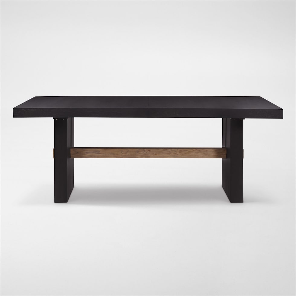 auburn dining light brown black legs  pc dining room   