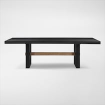 auburn dining light brown black legs  pc dining room   