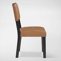 auburn dining light brown black legs  pc dining room   