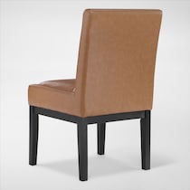 auburn dining light brown black legs host chair   