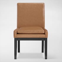 auburn dining light brown black legs host chair   