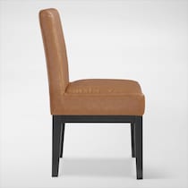 auburn dining light brown black legs host chair   