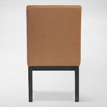 auburn dining light brown black legs host chair   