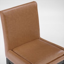 auburn dining light brown black legs host chair   
