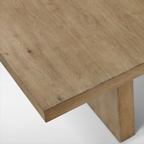 auburn dining white natural legs  pc dining room   