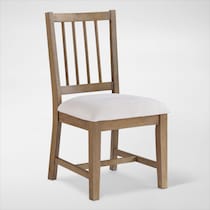 auburn dining white natural legs  pc dining room   