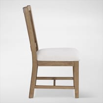 auburn dining white natural legs  pc dining room   