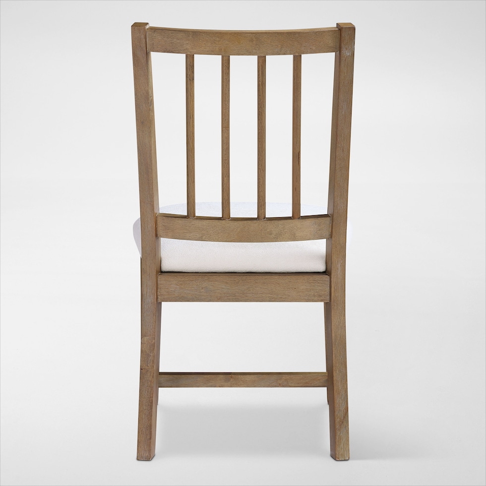 auburn dining white natural legs  pc dining room   