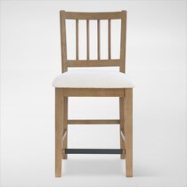 auburn dining white natural legs counter height stool   