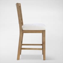 auburn dining white natural legs counter height stool   