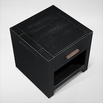 auburn tables black drawer end table   