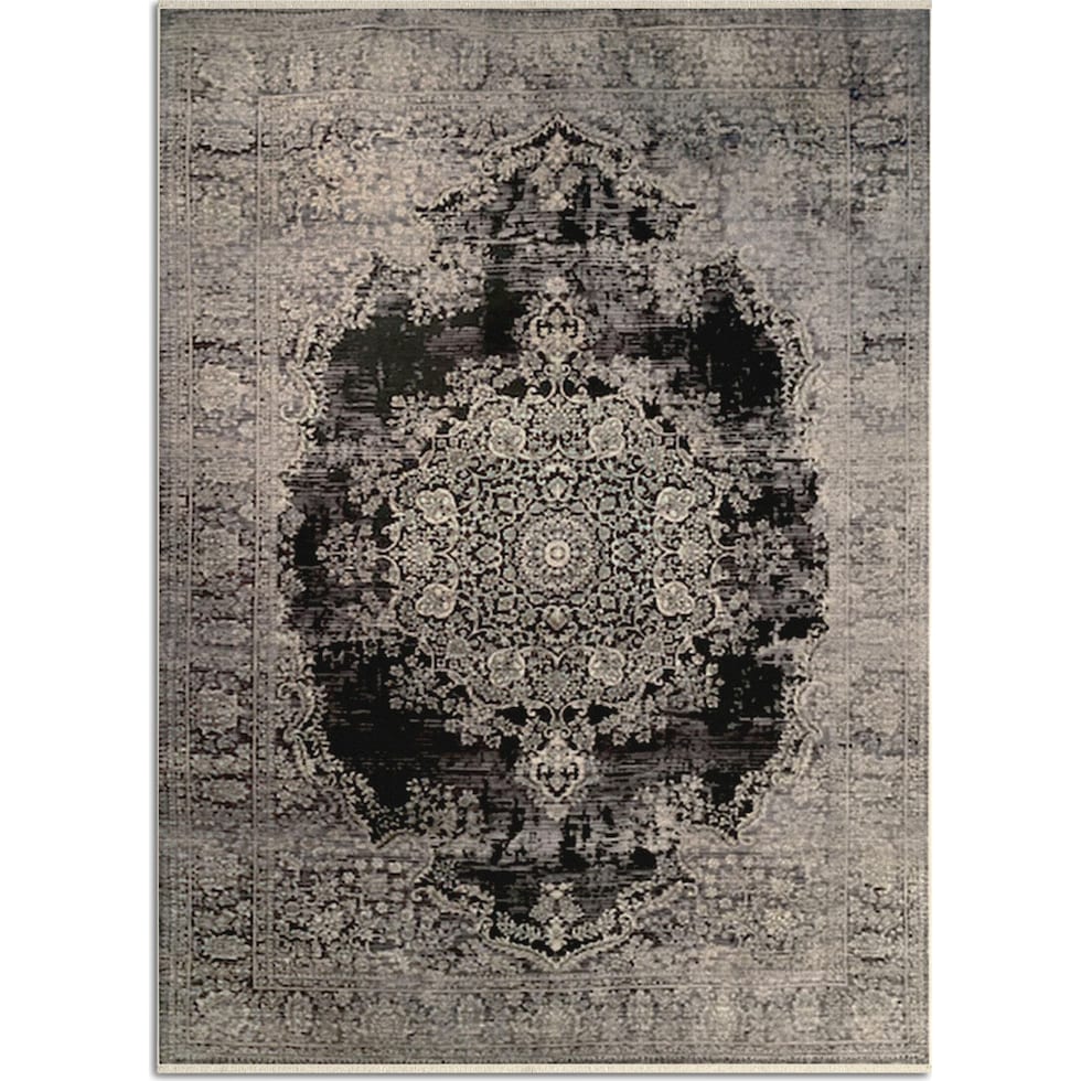 auden black area rug  x    