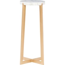 audette gold side table   