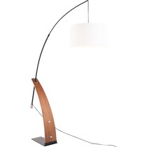 augie light brown floor lamp   