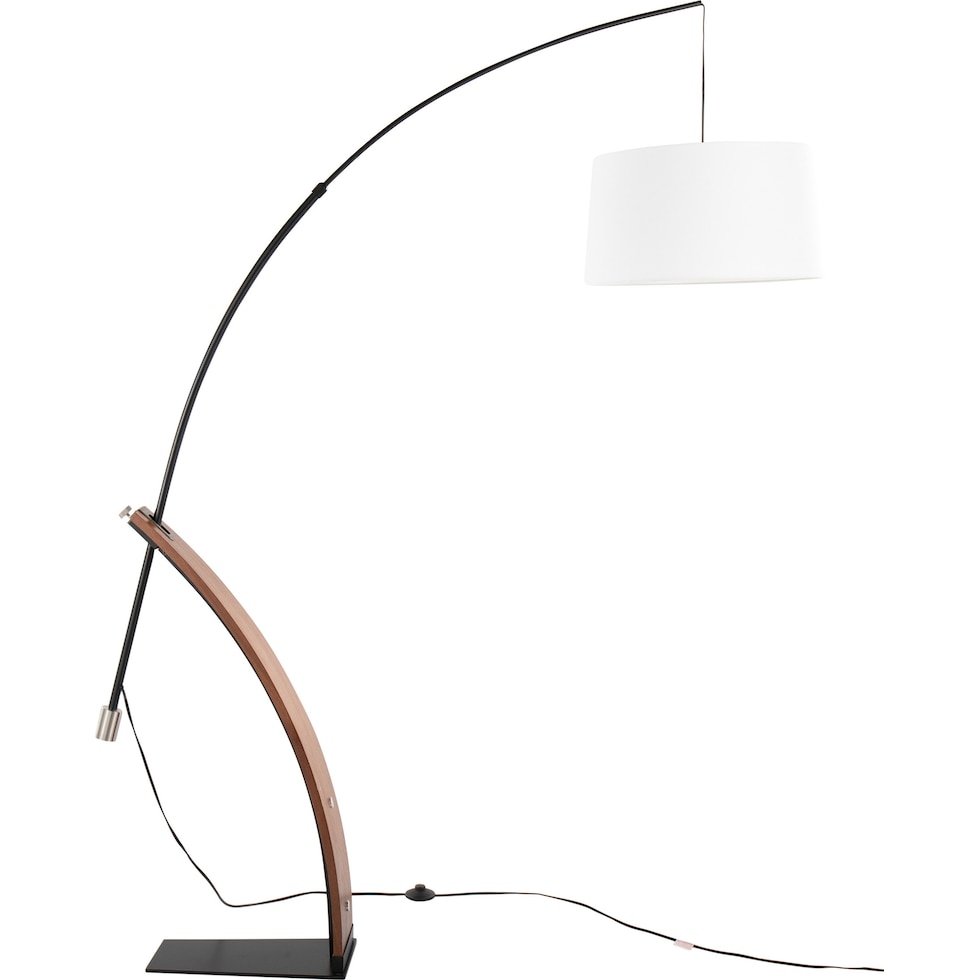 augie light brown floor lamp   