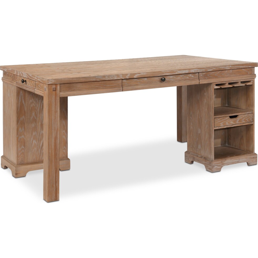 august light brown kitchen island   