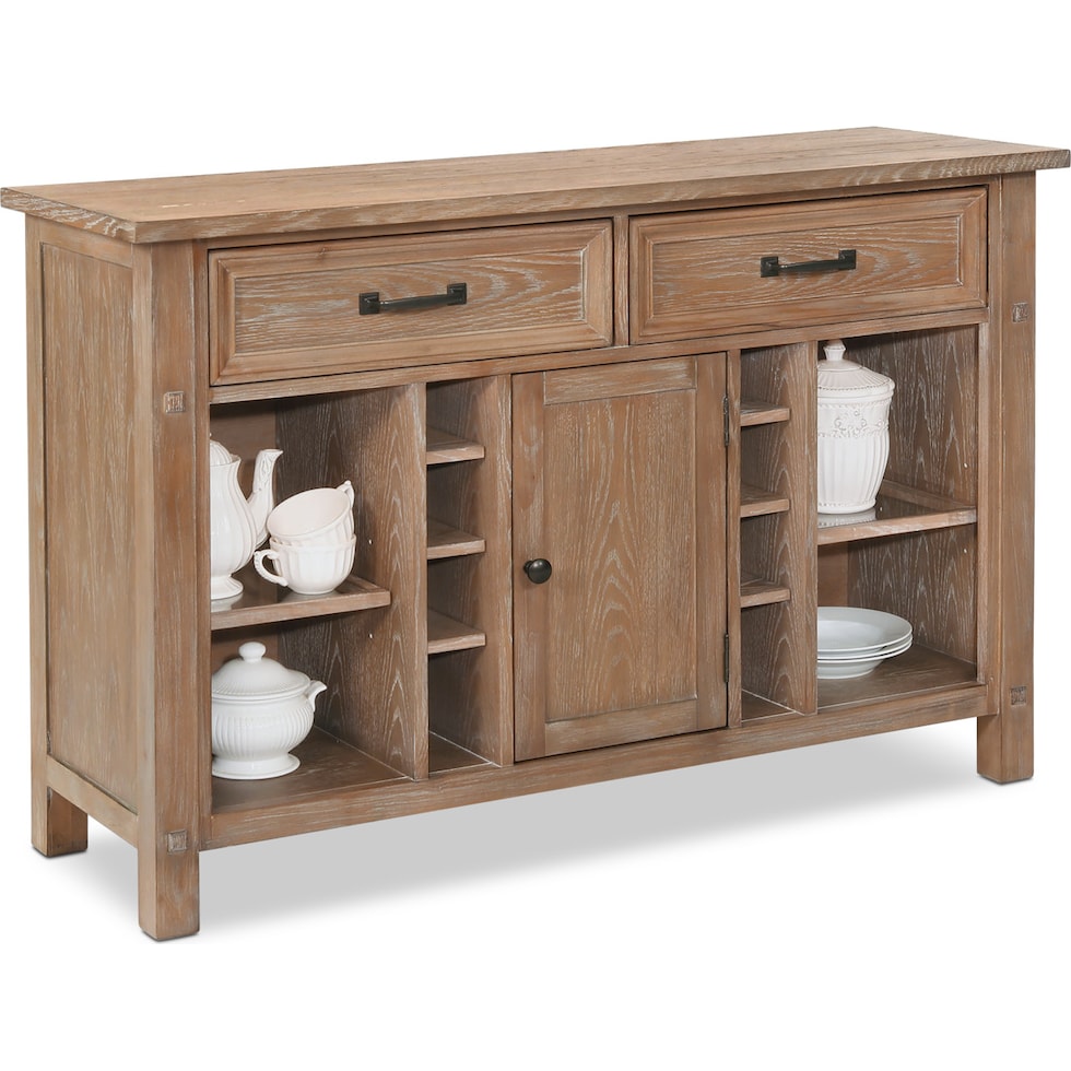 august light brown sideboard   