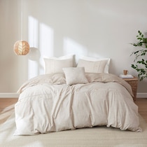 augusta light brown king california king bedding set   