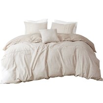 augusta light brown king california king bedding set   
