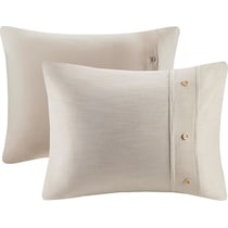 augusta light brown king california king bedding set   