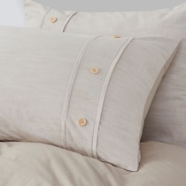 augusta light brown king california king bedding set   