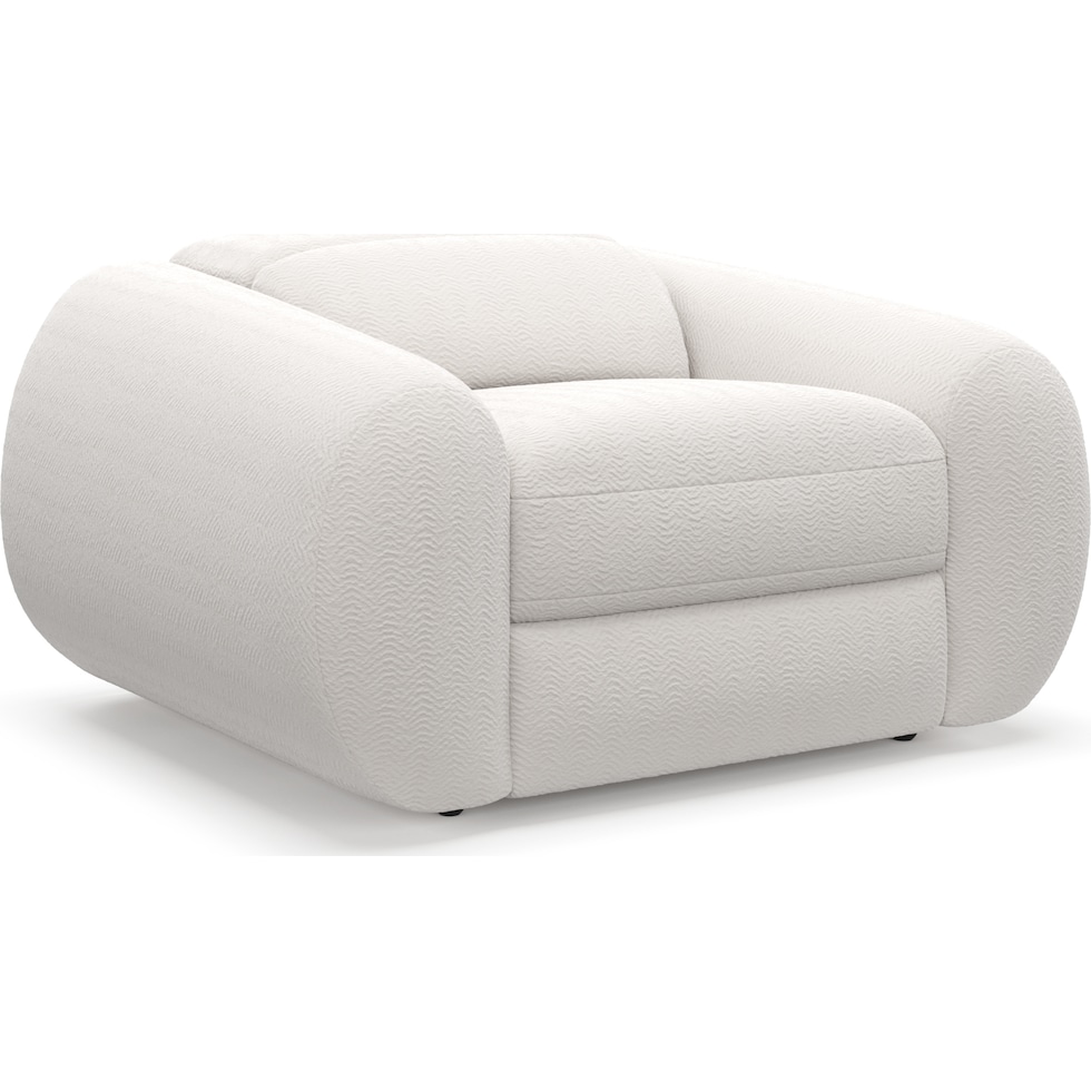 aura white recliner   