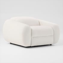 aura white recliner   