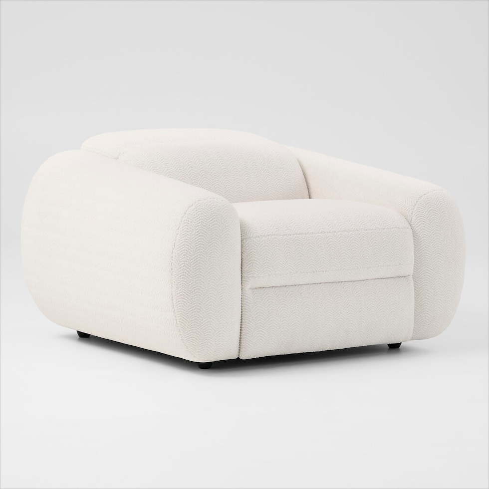 aura white recliner   
