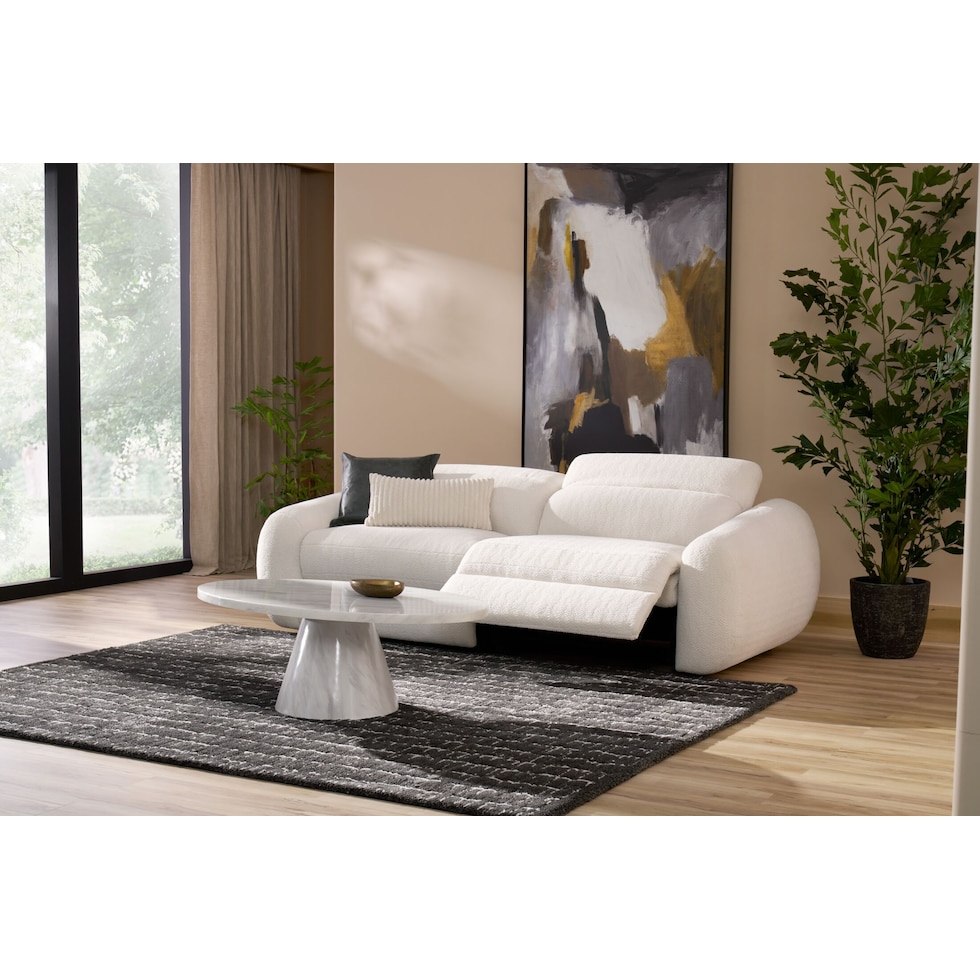 aura white sofa   