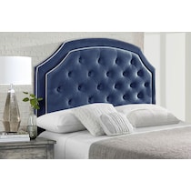 aurora blue full queen headboard   