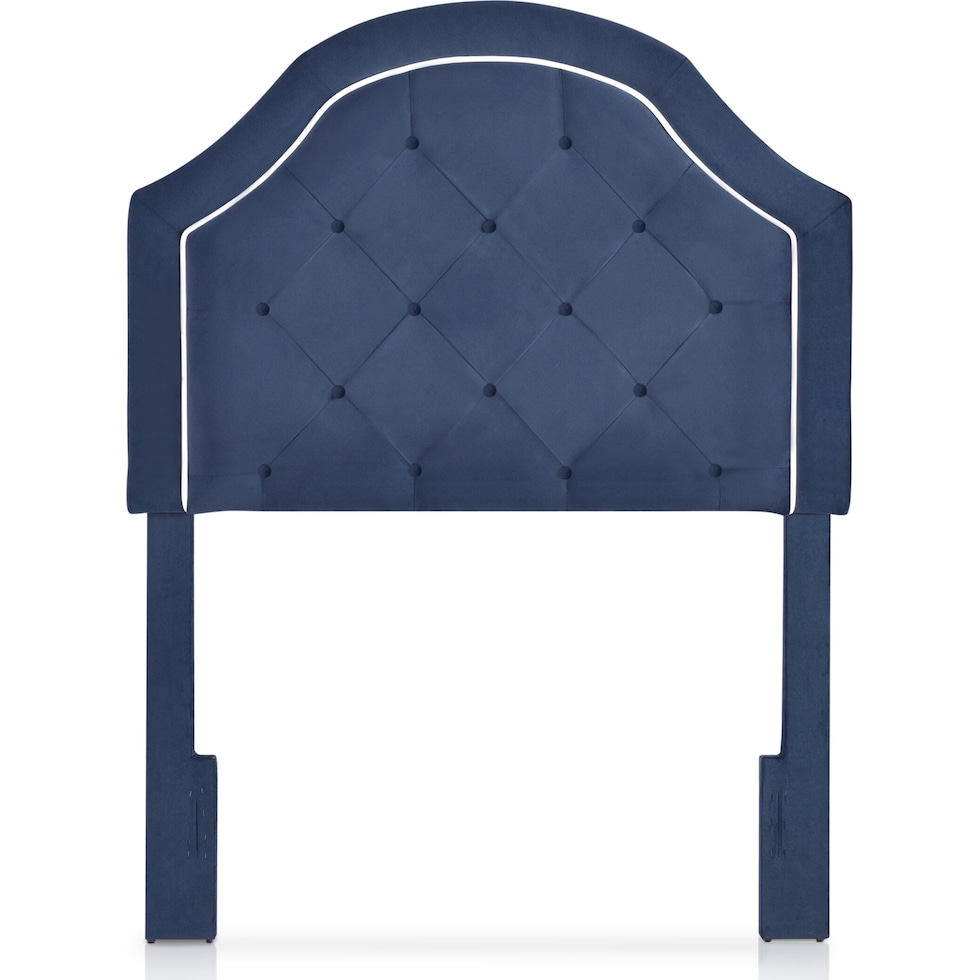 aurora blue twin headboard   