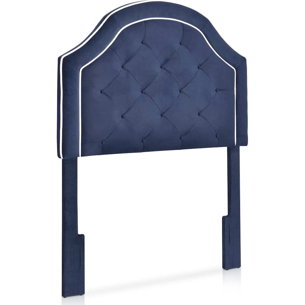 aurora blue twin headboard   