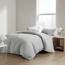 aurora gray full queen bedding set   