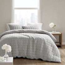 aurora gray full queen bedding set   