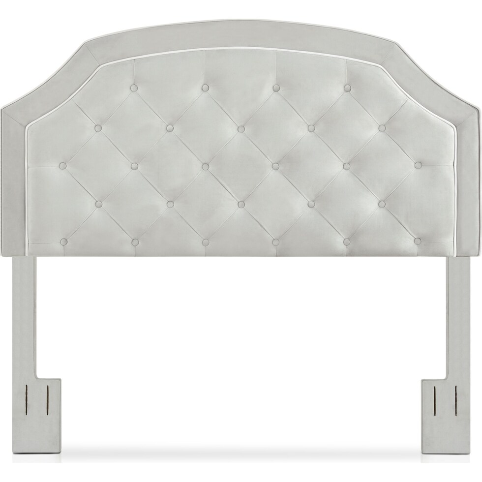 aurora gray king headboard   