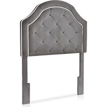 aurora gray twin headboard   