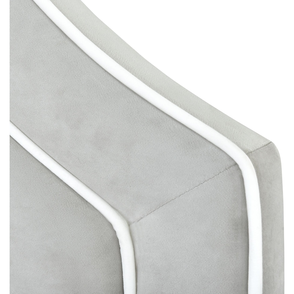aurora gray twin headboard   