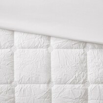 aurora white full queen bedding set   